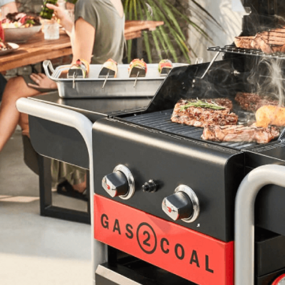 Char-Broil Kettleman TRU-Infrared charcoal grill with slide out ash tray